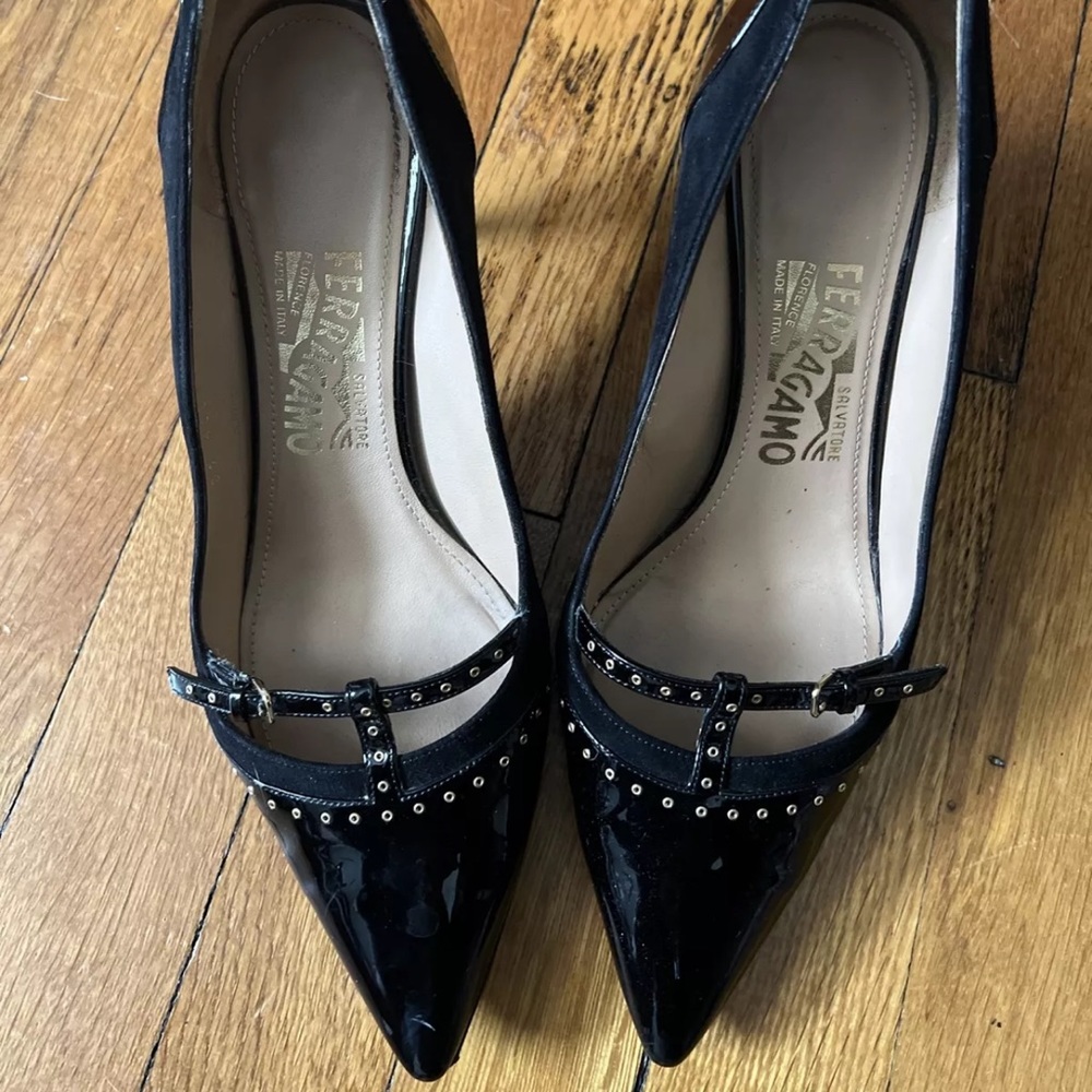 Ferragamo black heels